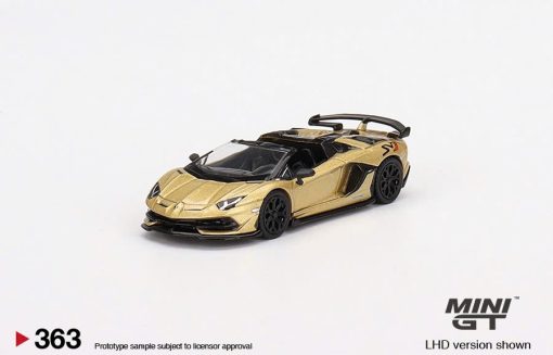 MiniGT Lamborghini Aventador SVJ Roadster Oro Elios
