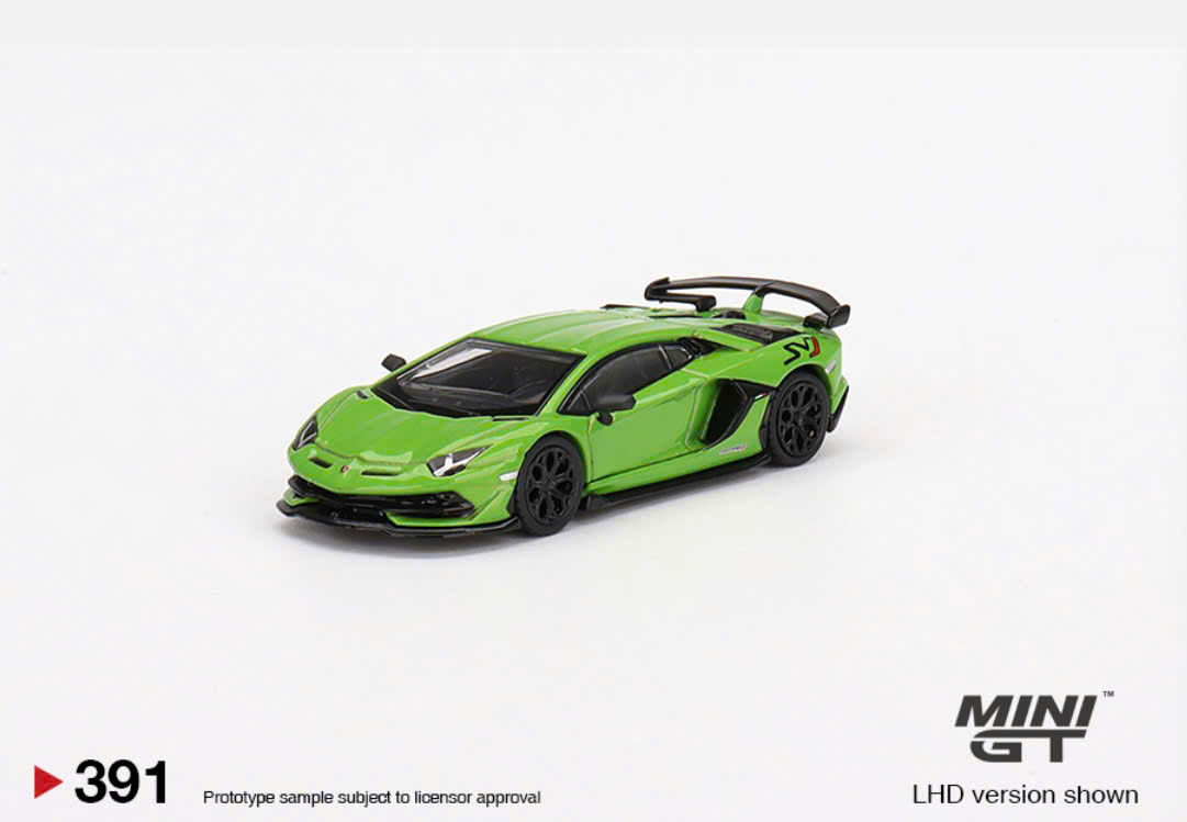 MiniGT Lamborghini Aventador SVJ Verde Mantis