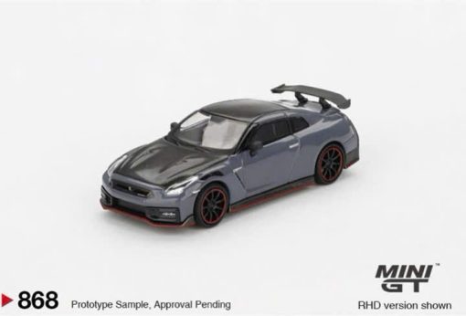 MiniGT Nissan GT-R R35 Nismo Stealth Gray (Card)