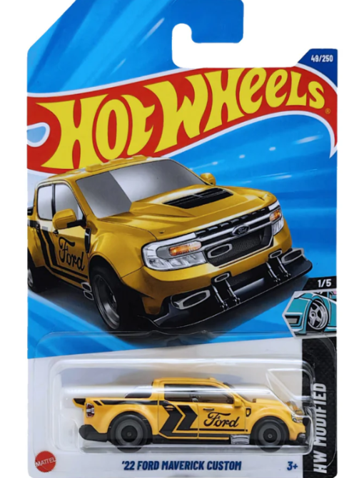 Xe Mô Hình HotWheels Ford Maverick Custom (Vàng)