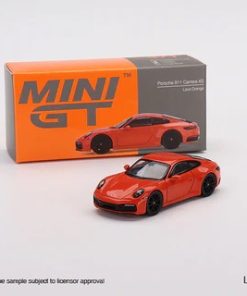 MiniGT Porsche 911 (992) Carrera 4S Lava Orange
