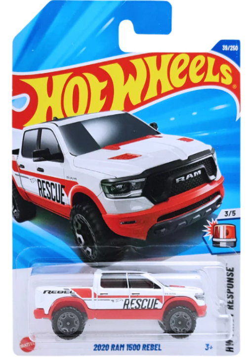 Xe Mô Hình HotWheels RAM Rebel (Trắng)