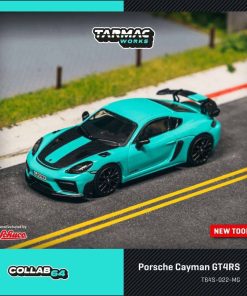 TarmacWorks Porsche Cayman GT4RS Mint Green