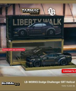 TarmacWorks LB-Works Dodge Challenger SRT Hellcat Black Metallic