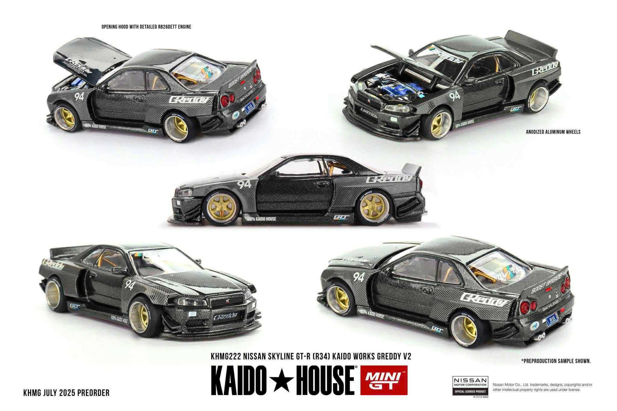 KAIDOHOUSE Nissan Skyline GT-R (R34) GReddy V2
