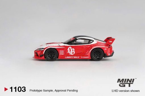 MiniGT LB-WORKS Toyota GR Supra Red/White - Ảnh 2