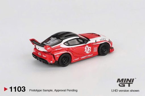MiniGT LB-WORKS Toyota GR Supra Red/White - Ảnh 3